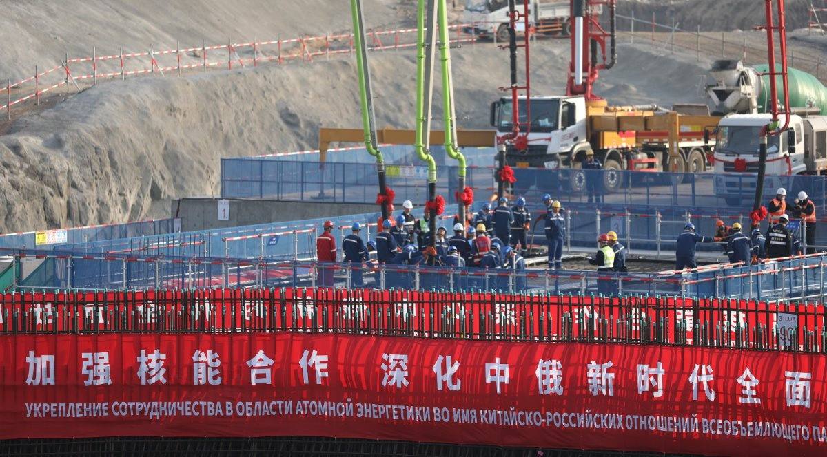 «Росатом» залил первый бетон на энергоблоке №4 АЭС Сюйдапу в Китае