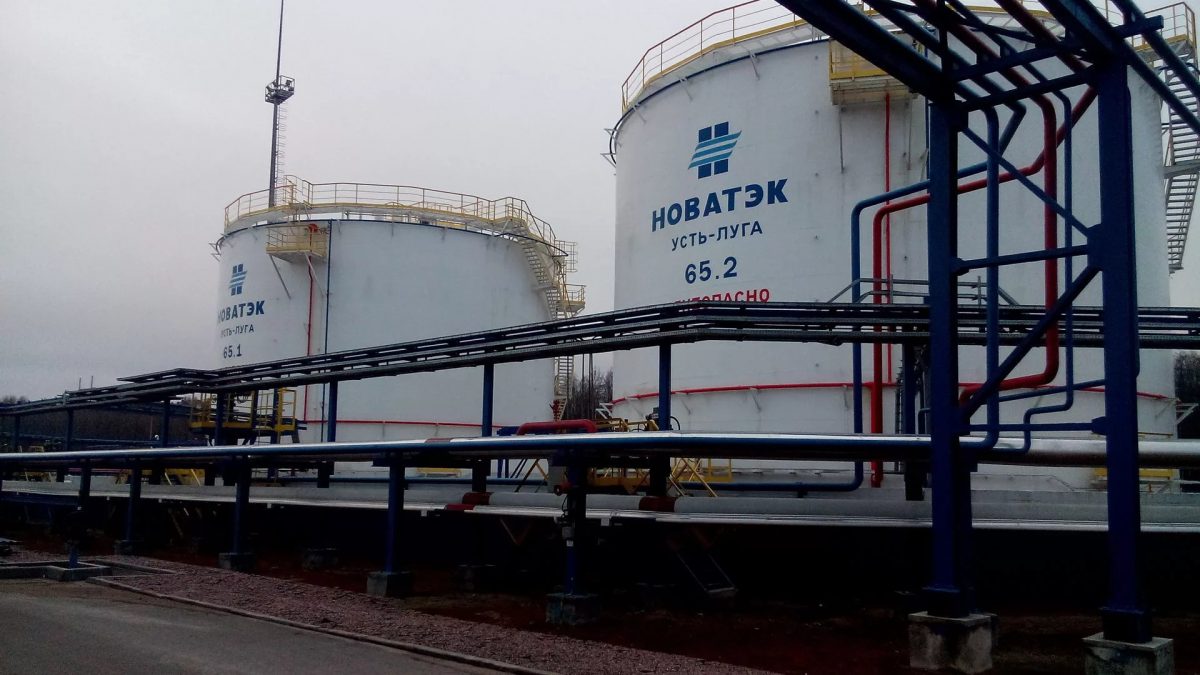 В порту Усть-Луга горит терминал "Новатэка"