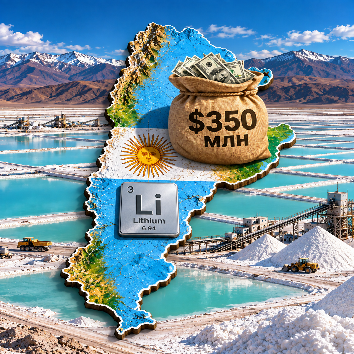 Французская Eramet инвестирует $350 млн в расширение добычи лития в Аргентине
